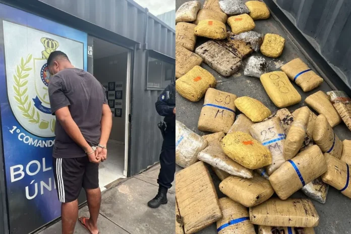'Disciplina' de facção criminosa é preso com 100kg de drogas em Cuiabá — Foto: Reprodução