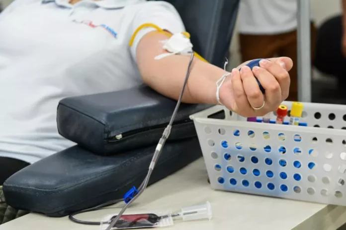 Doação de sangue Hemocentro de será feita a partir de agendamento por causa do coronavírus em MT — Foto: Secom-MT