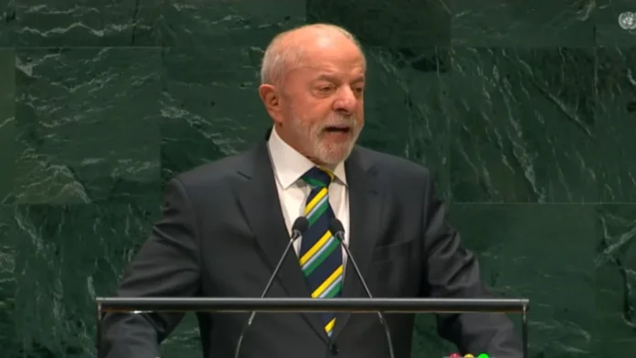 Presidente petista usou discurso na ONU para mandar recados a Trump sobre suposta interferência no Brasil. (Foto: transmissão ONU)
